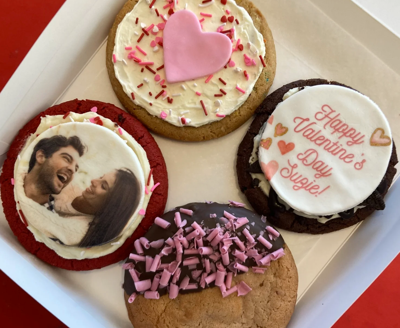 Custom Cuties! Valentine's Day Four Pack of Cookies